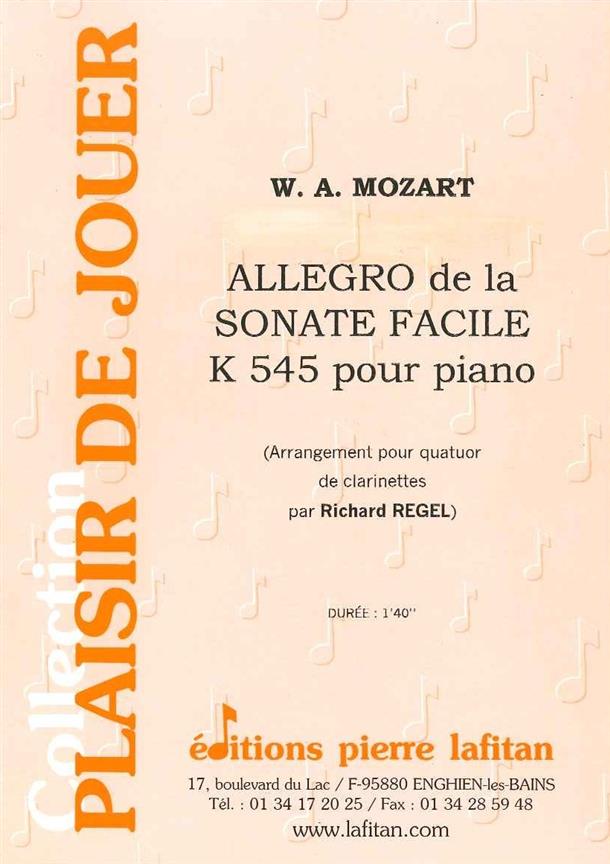 Allegro De La Sonate Facile K545 (MOZART WOLFGANG AMADEUS)