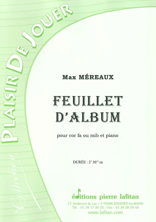 Feuillet DAlbum (MEREAUX MAX)