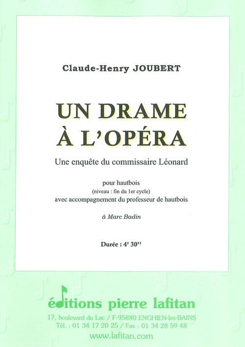 Un Drame A L’Opera (JOUBERT CLAUDE-HENRY)