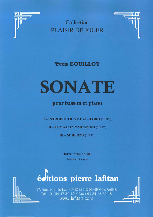 Sonate (BOUILLOT YVES)