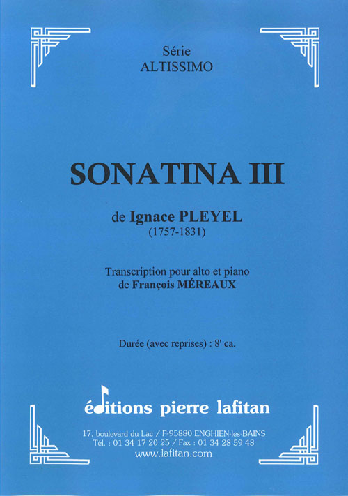 Sonatina III (PLEYEL I)