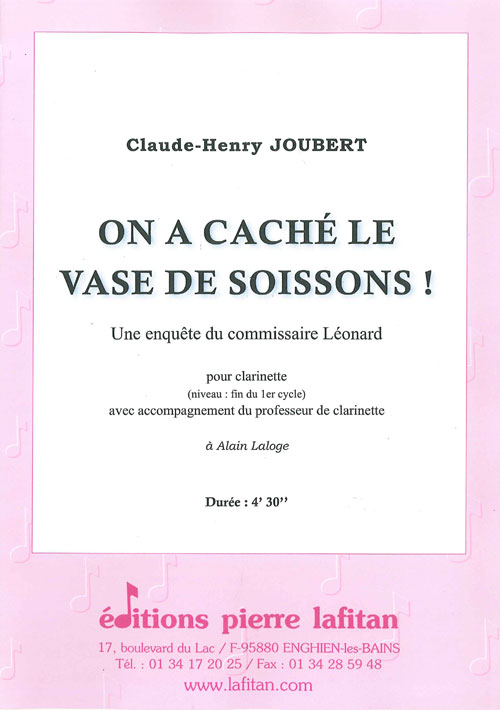 On A Caché Le Vase De Soissons ! (JOUBERT CLAUDE-HENRY)