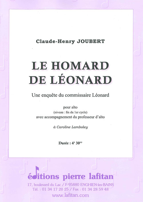 Le Homard De Léonard (JOUBERT CLAUDE-HENRY)