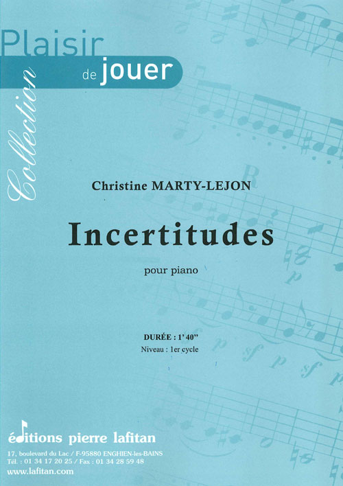 Incertitudes (MARTY-LEJON CHRISTINE)