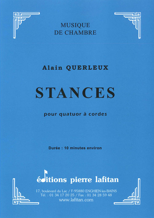 Stances (QUERLEUX ALAIN)