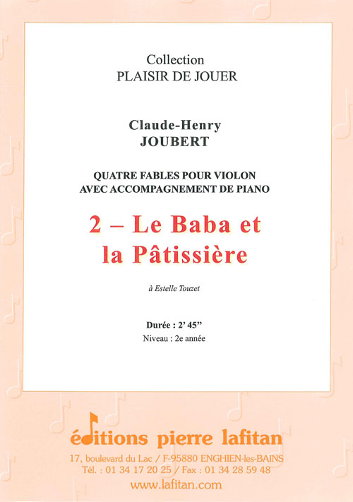 4 Fables- 2. Le Baba Et La Patissiere (JOUBERT CLAUDE-HENRY)