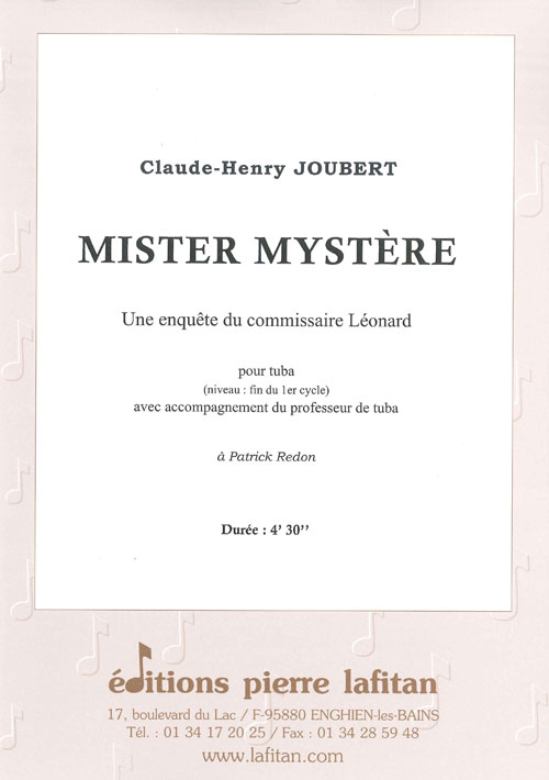 Mister Mystère (JOUBERT CLAUDE-HENRY)