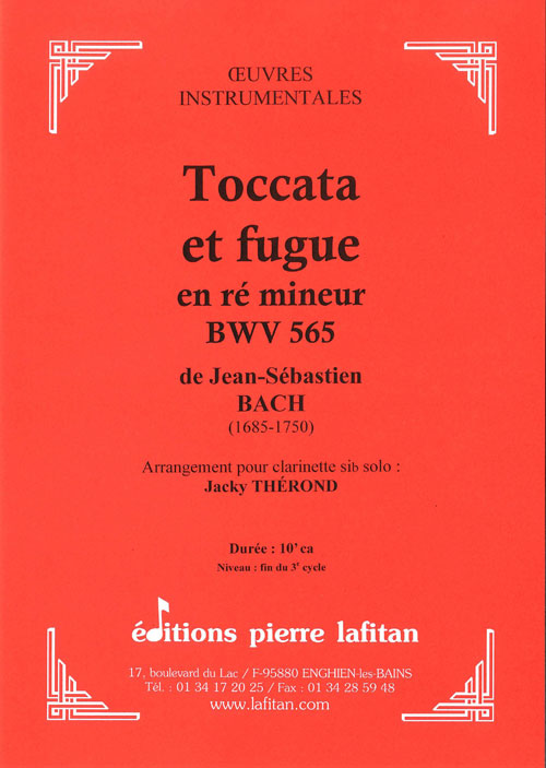 Toccata Et Fugue En Ré Mineur Bwv 565 (BACH JOHANN SEBASTIAN)