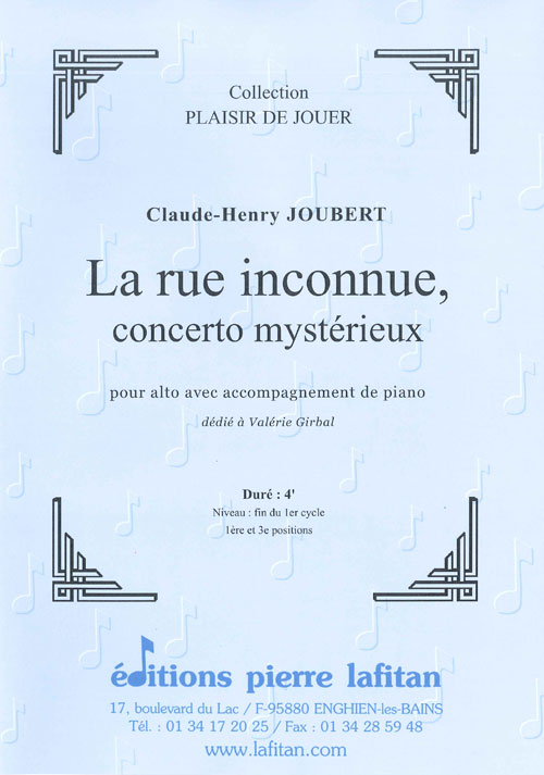 La Rue Inconnue, Concerto Mystérieux (JOUBERT CLAUDE-HENRY)