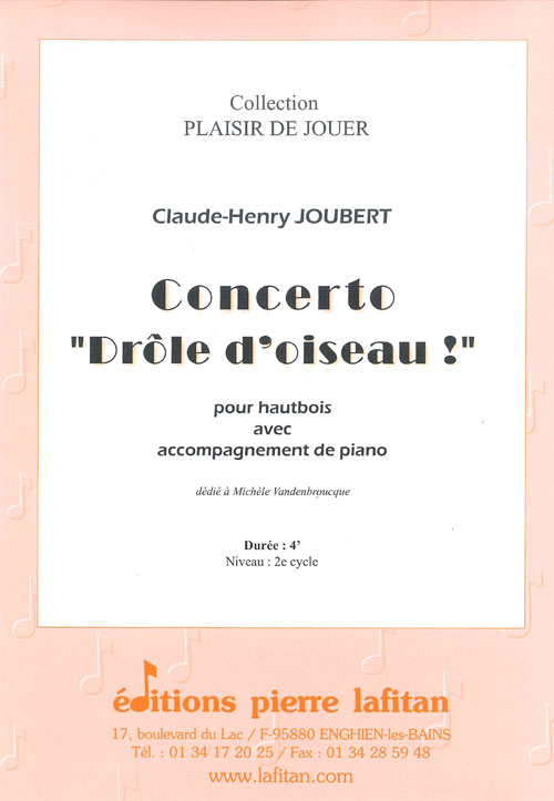 Concerto 'Drôle D'Oiseau !' (JOUBERT CLAUDE-HENRY)