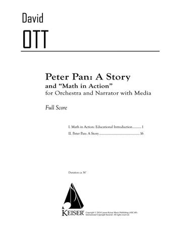 Peter Pan: A Story - Math In Action (Full Score)