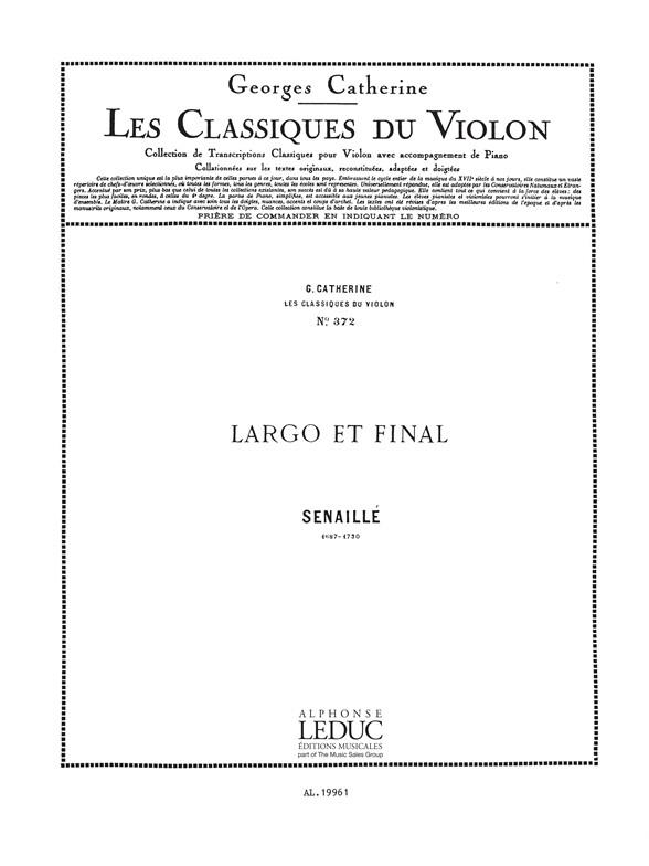 Classique Violon N0372 Largo Et Final