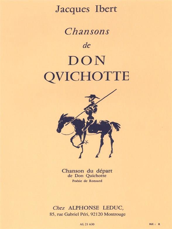 Chansons De Don Quichotte N01:Chanson Du Depart Chant Et Piano