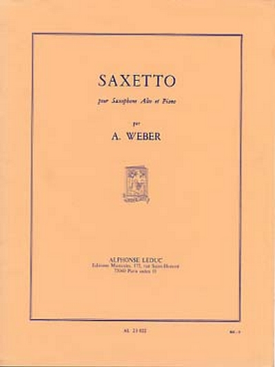 Saxetto (WEBER ALAIN)
