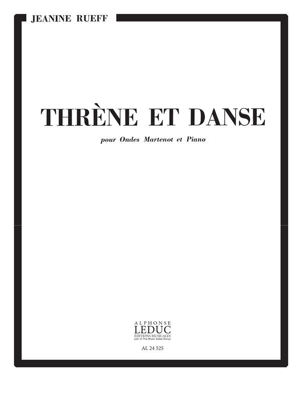 Threne Et Danse Ondes Martenot Et Piano
