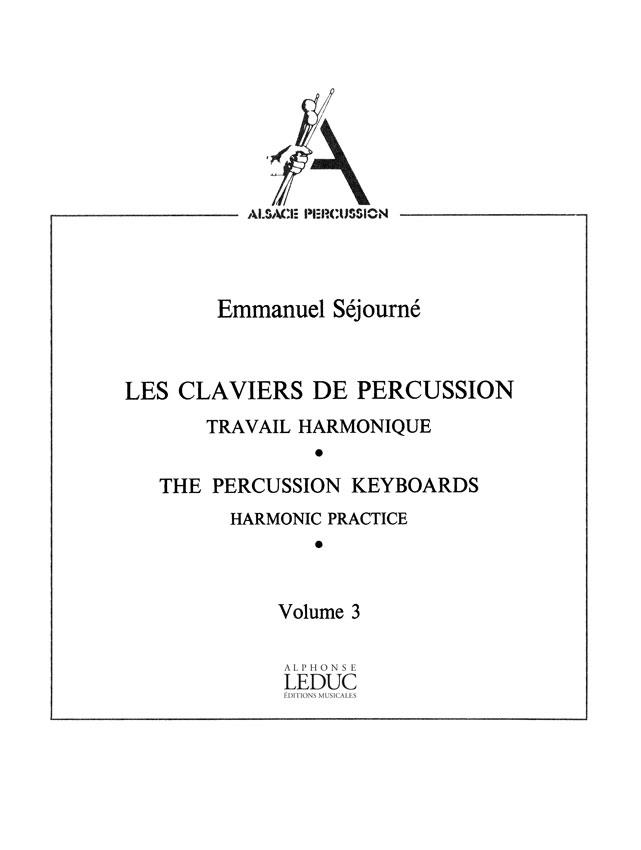 Claviers De Percussion Vol.3 Travail Harmonique Coll.Alsace Percu