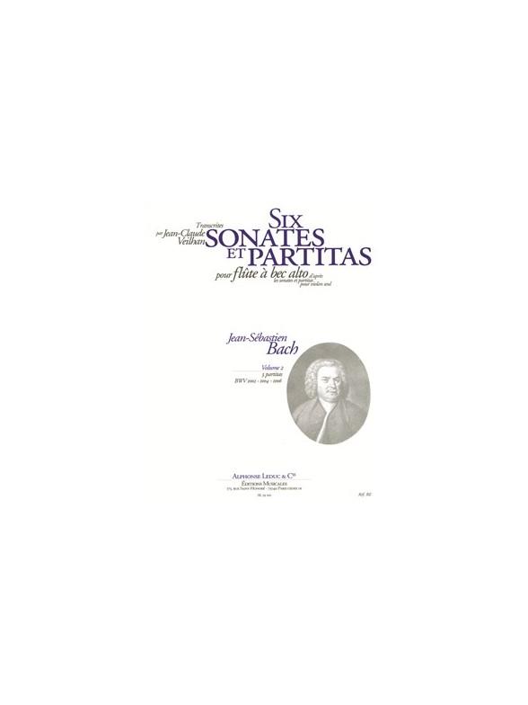 6 Sonates Et Partitas Vol.2/Flûte A Bec Alto Bwv 1002-1004-1006