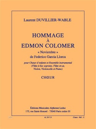 Hommage A Edmon Colomer