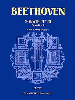 Sonate #20 Facile Op. 49 #2 (BEETHOVEN LUDWIG VAN)