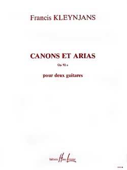 Canons Et Arias Op. 92A (KLEYNJANS FRANCIS)