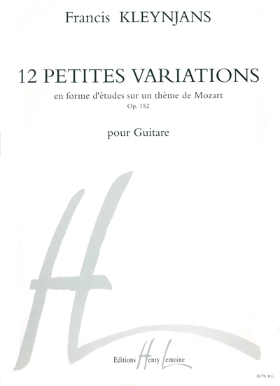 Petites Variations Op. 152 (KLEYNJANS FRANCIS)