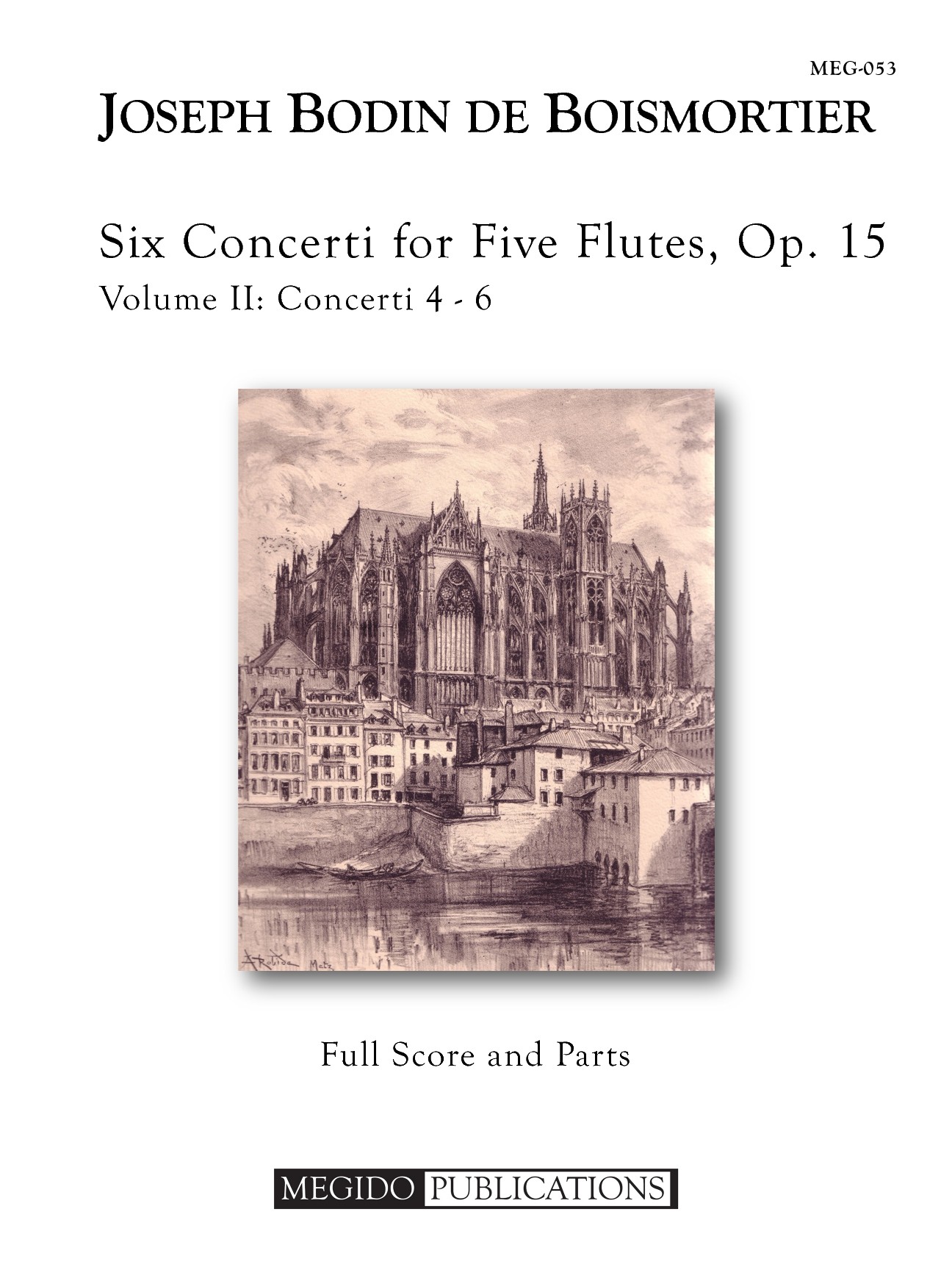 Six Concerti for Flute Flutes, Op. 15, Volume II (BOISMORTIER JOSEPH BODIN DE)