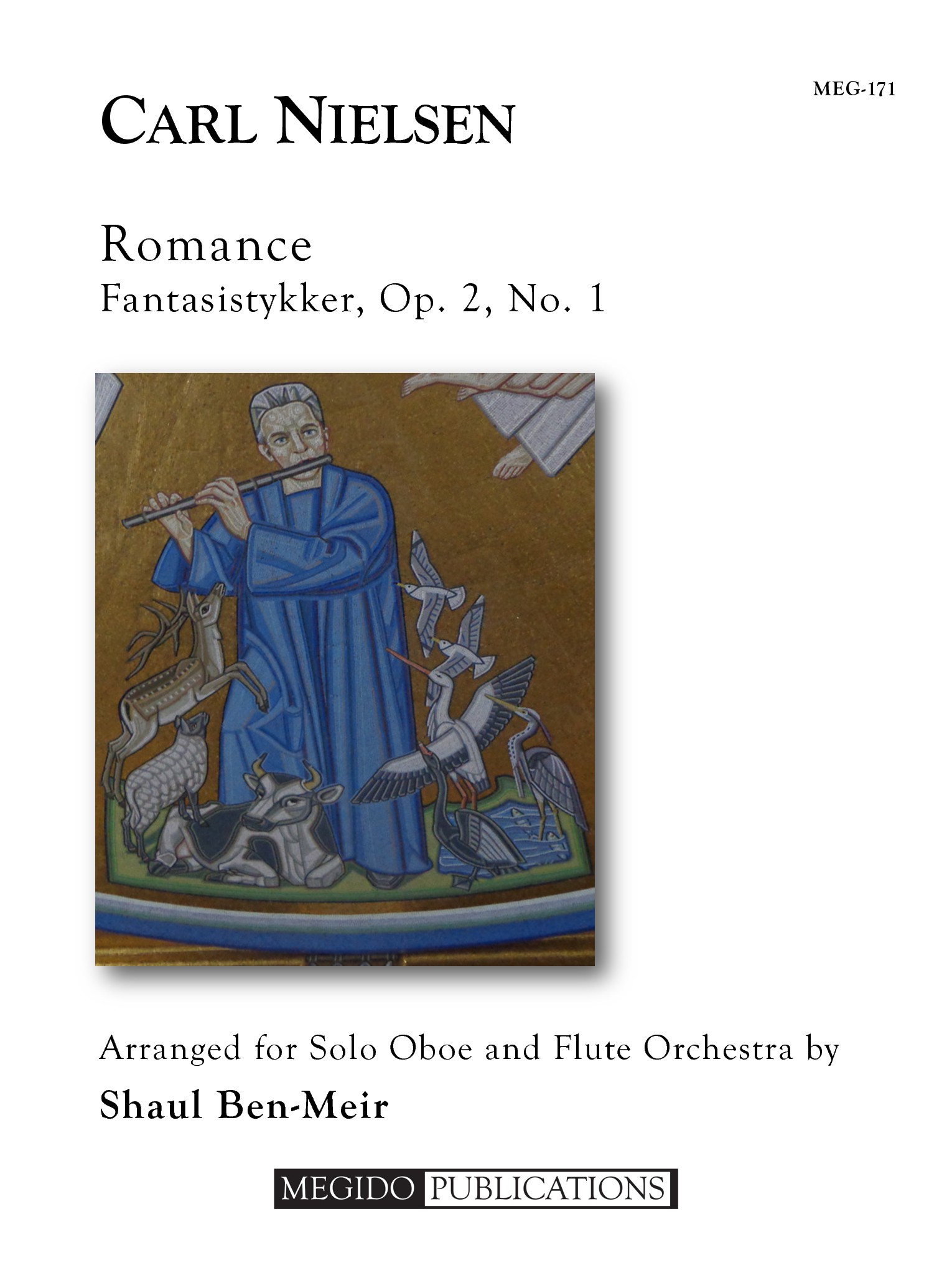 Romance (Op. 2, No. 1) for Solo Oboe and Flute Orchestra