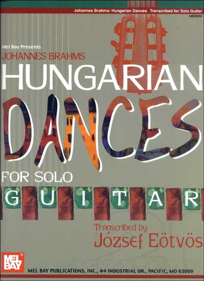 Johannes Brahms Hungarian Dances For Solo Guitar (BRAHMS JOHANNES)