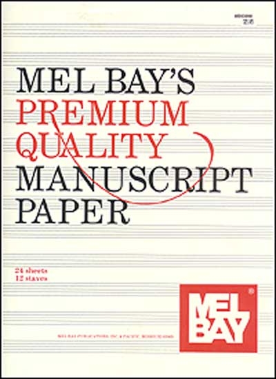 Premium Quality Manuscript Paper Twelve - Stave Quire - 24