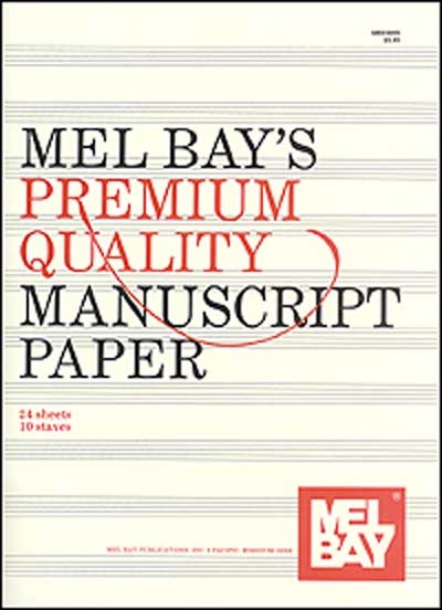 Premium Quality Manuscript Paper Ten - Stave Quire - 24