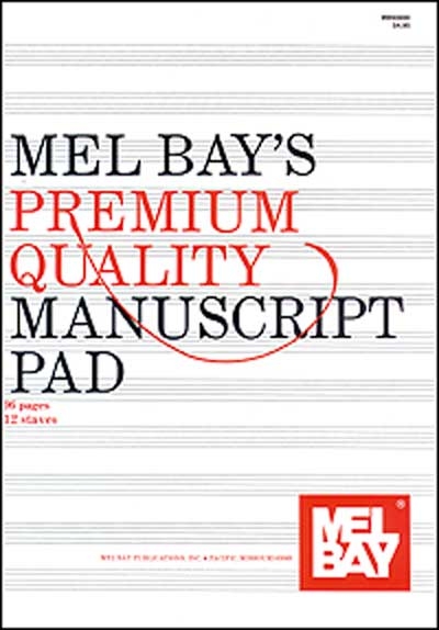 Premium Quality Manuscript Pad 12 - Stave