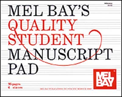 Quality Student Manuscript Pad 6 - Stave