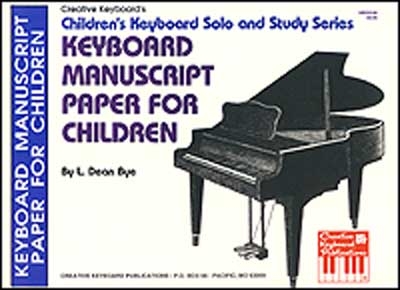 Keyboard Manuscript Paper For Children (BYE L)