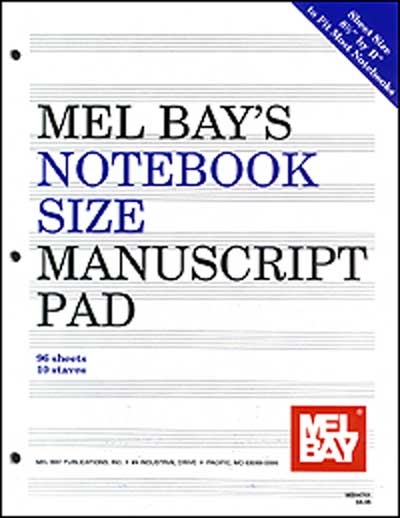 Notebook - Size Manuscript Pad 10 - Stave