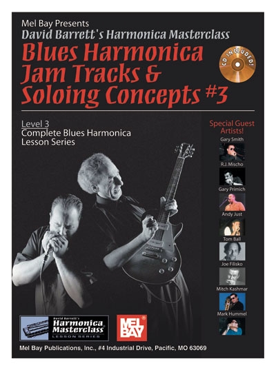 Blues Harmonica Jam Tracks And Soloing Concepts Vol.3 (BARRETT DAVID)