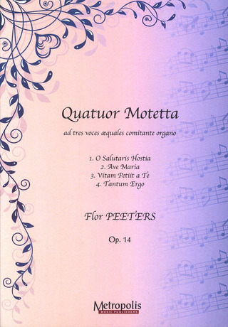 Quatuor Motetta, Op. 14 (Partituur) (PEETERS FLOR)
