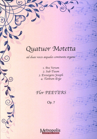 Quatuor Motetta, Op. 7 (Partituur) (PEETERS FLOR)