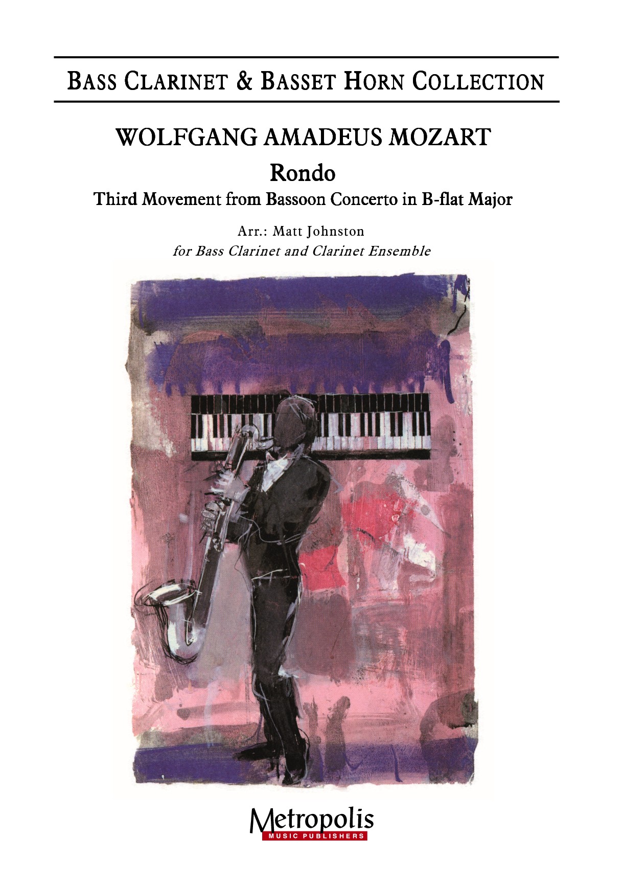 Rondo - Third Movement from Bassoon Concerto for Solo Bass Clarinet and Clarinet Choir (MOZART WOLFGANG AMADEUS)