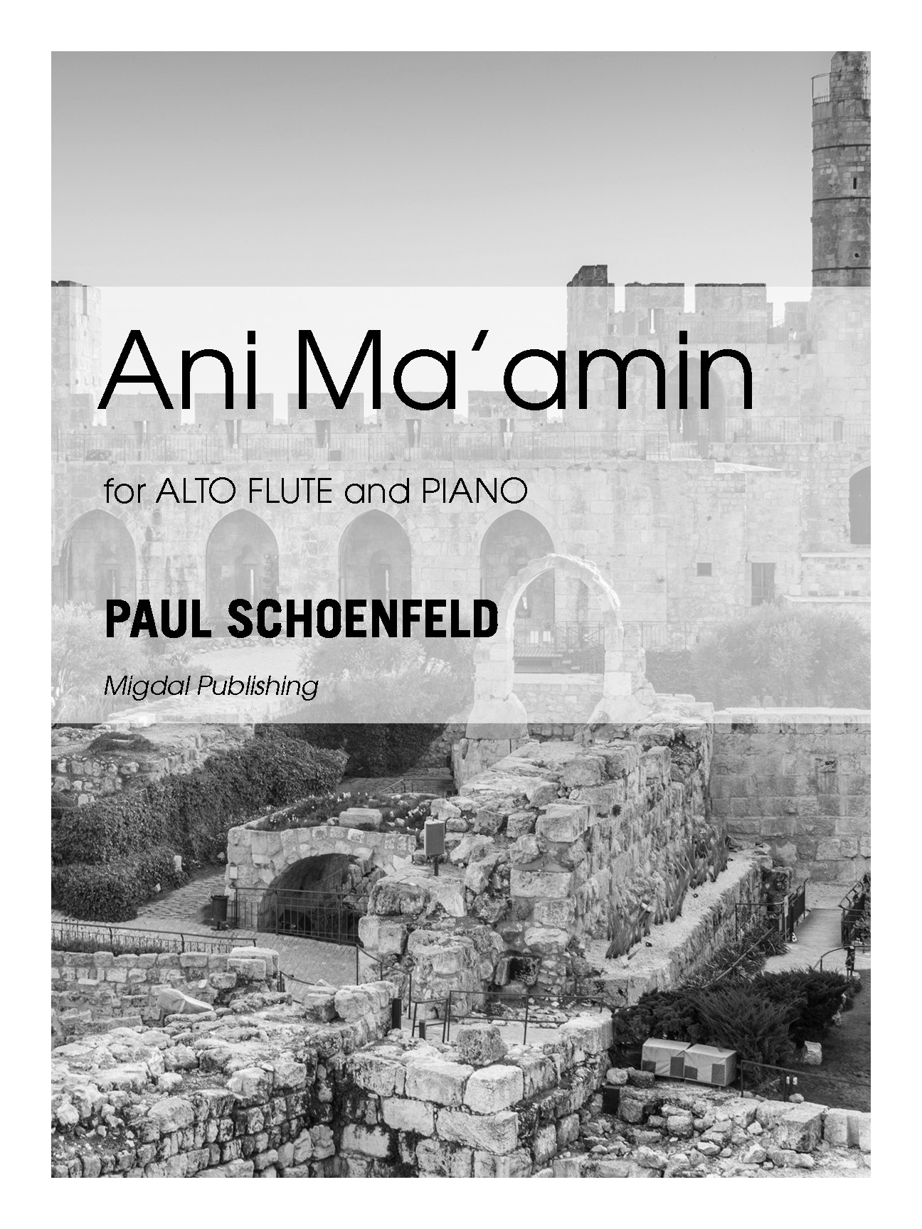 Ani Ma'amin for Alto Flute and Piano (SCHOENFELD PAUL)