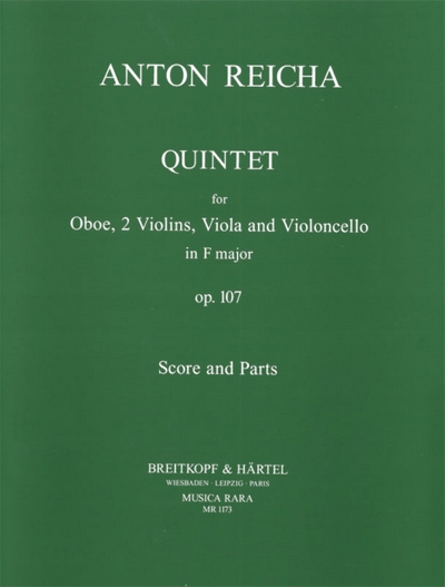 Quintett In F Op. 107 (REICHA ANTON)