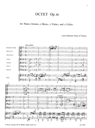 Oktett F-Moll Op. 10