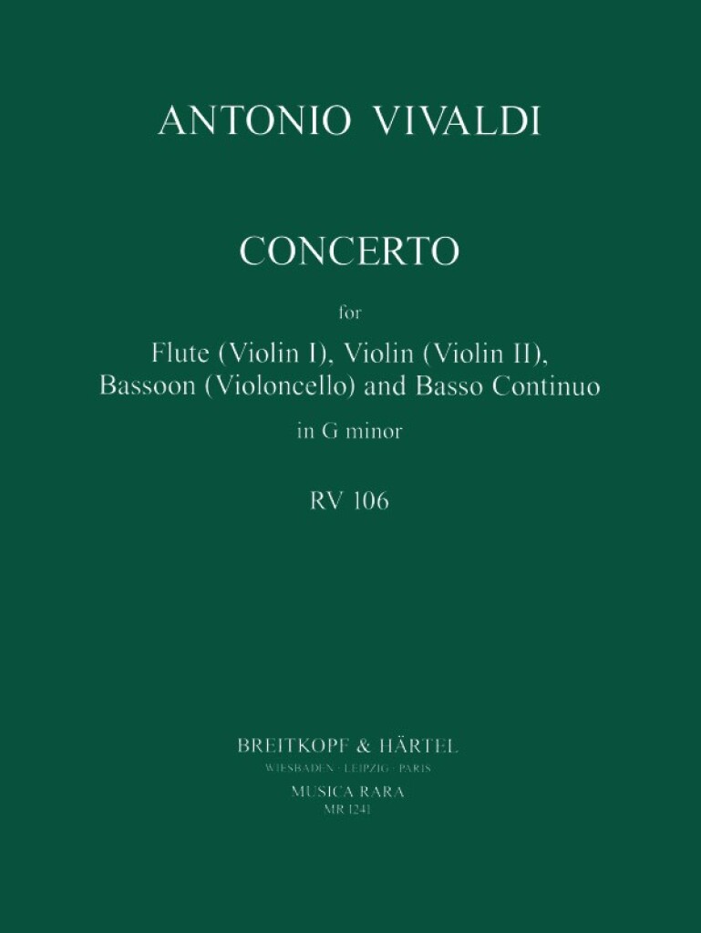 Konzert In G Rv 106 (VIVALDI ANTONIO)