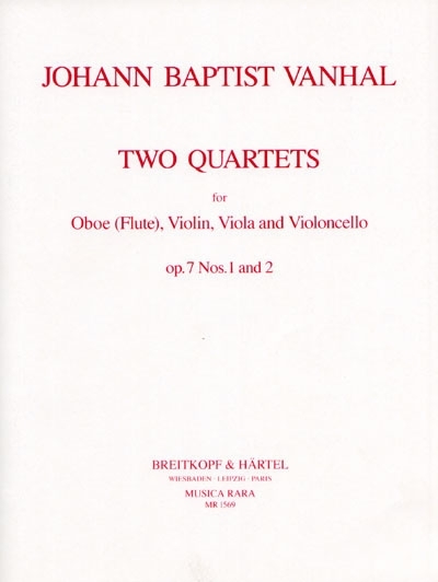 Quartett Op. 7/1+2 (VANHAL JOHANN BAPTIST)