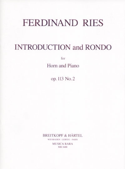 Introd. U. Rondo Op. 113 Nr. 2 (RIES FERDINAND)