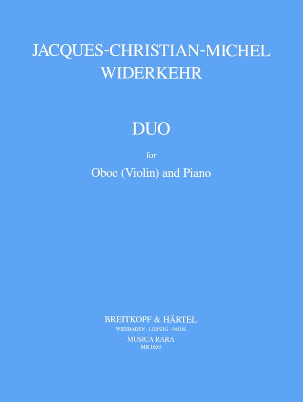 Duo Sonate (WIDERKEHR JAQUES CHRISTIAN M)