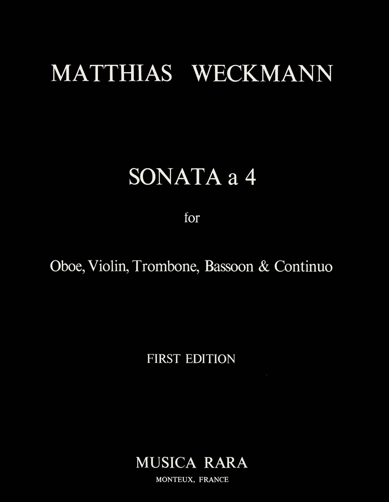 Sonata A 4 (WECKMANN MATTHIAS)