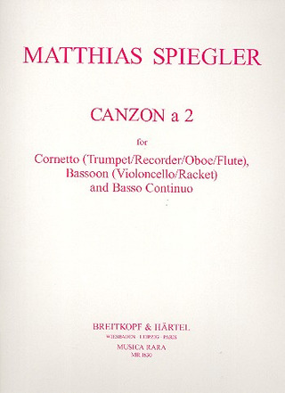 Canzon A 2 (SPIEGLER MATTHIAS)