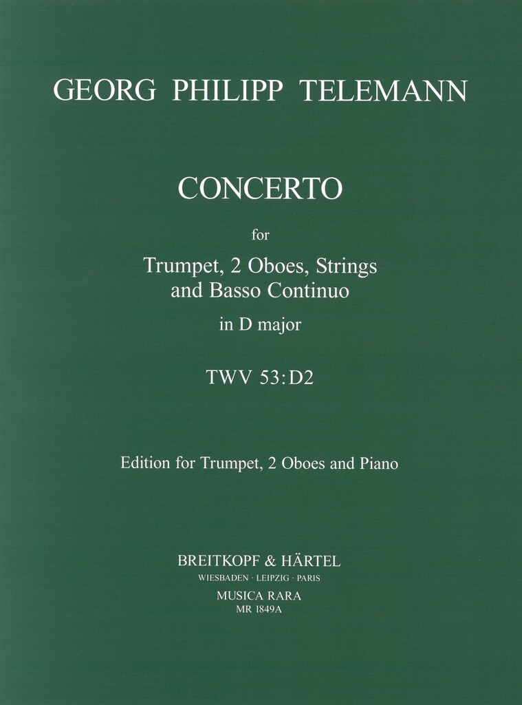 Concerto In D Twv 53:D2 (TELEMANN GEORG PHILIPP)