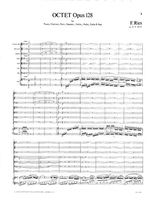 Oktett Op. 128 (RIES FERDINAND)