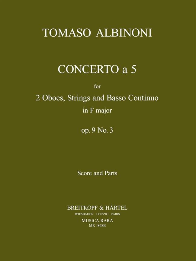 Concerto A 5 In F Op. 9/3